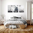London Artwork City Skyline Monochrome Watercolour Wall Art Prints | Set of 3
