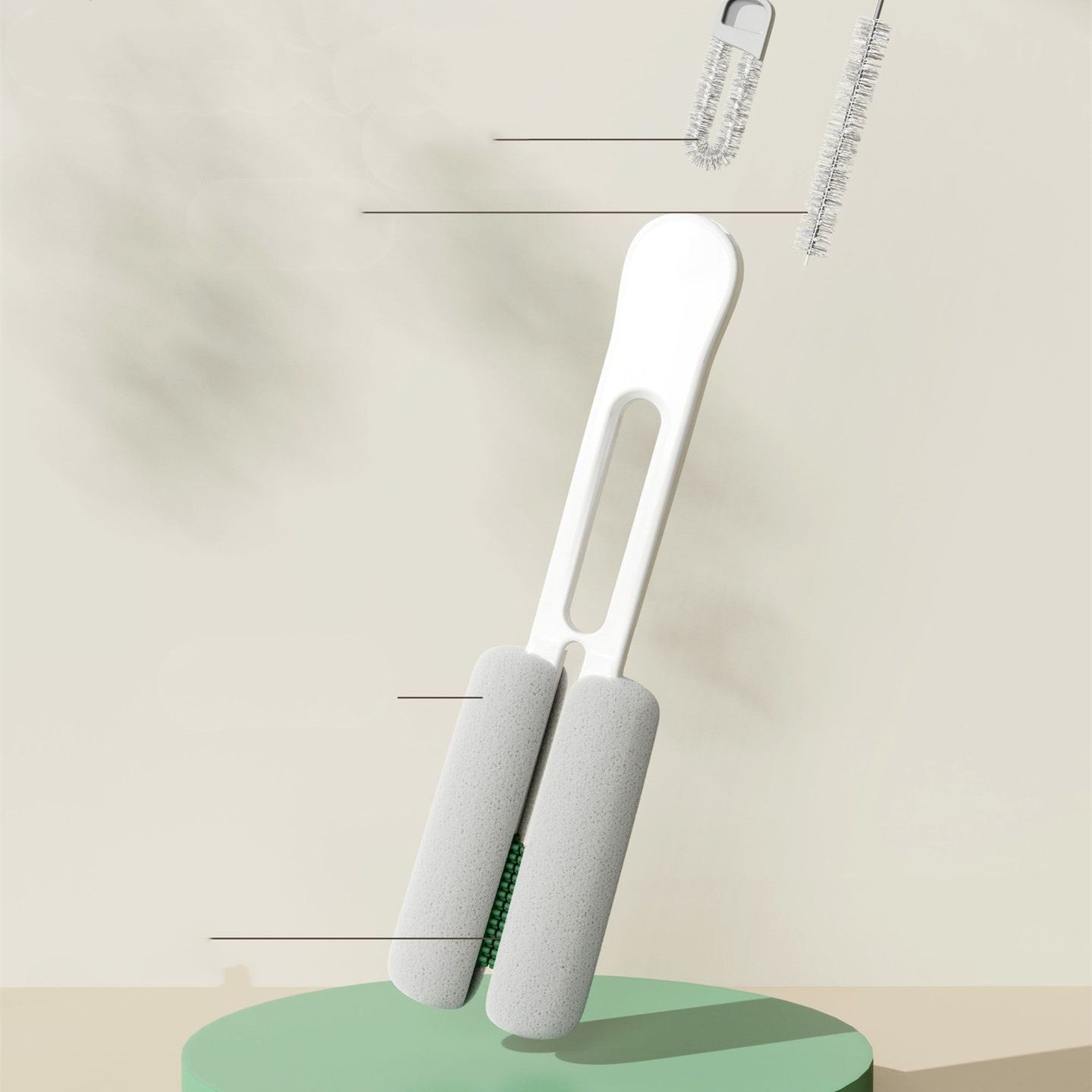Long Handle Household Multi - functional Cup Brush