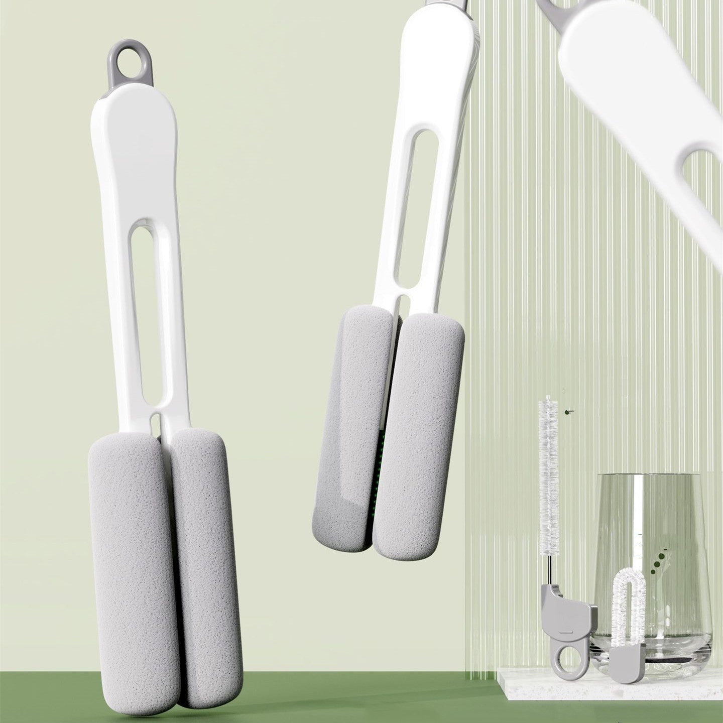 Long Handle Household Multi - functional Cup Brush