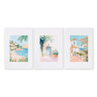 Long Rectangular Wall Decor | Set of 3 Beach Decor Wall art Prints