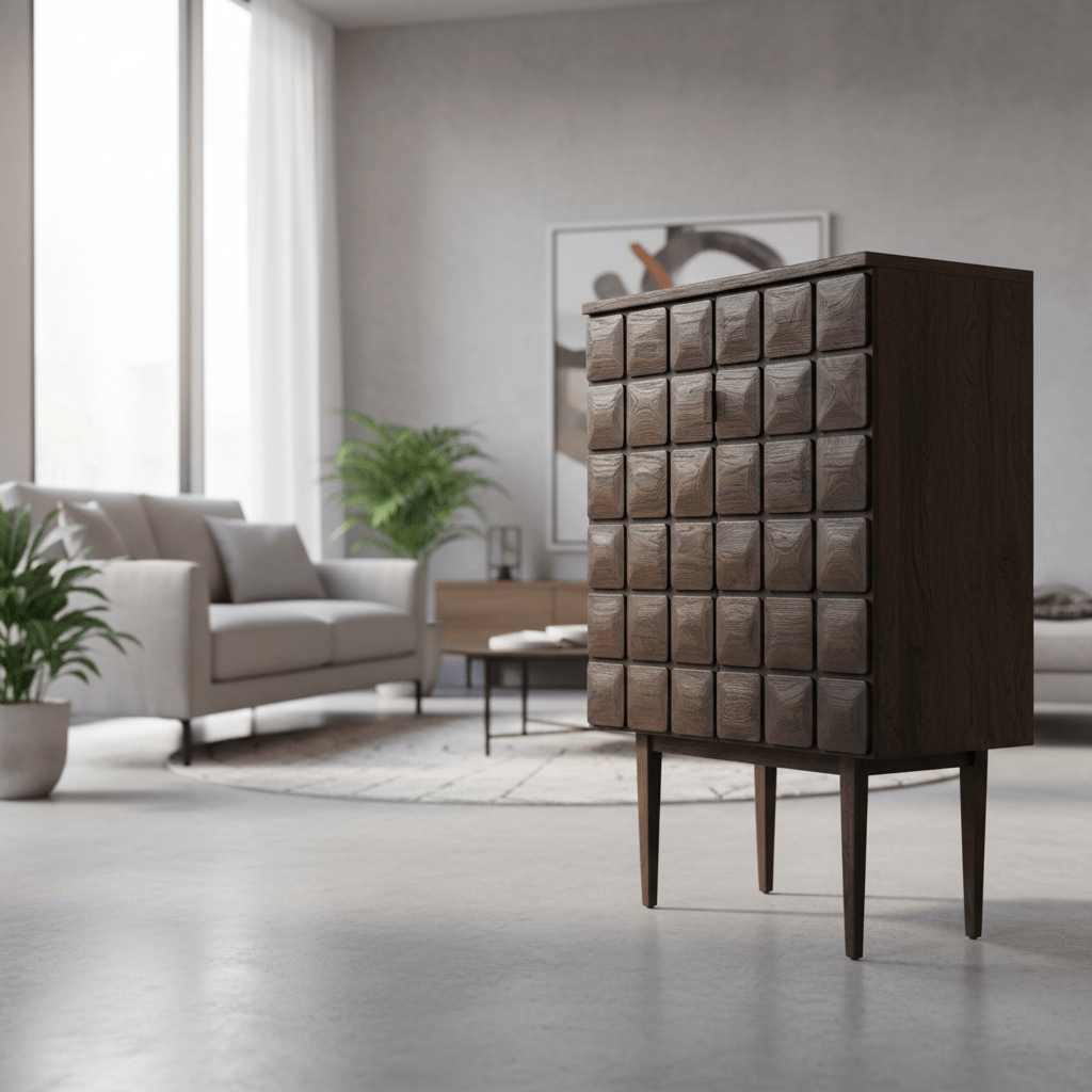 Lucca Recycled Dark Oak Cabinet