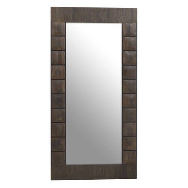 Lucca Recycled Dark Oak Floor Mirror