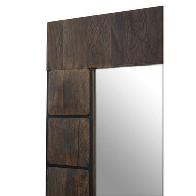 Lucca Recycled Dark Oak Floor Mirror