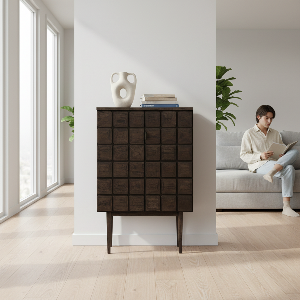 Lucca Recycled Dark Oak Cabinet