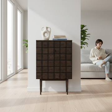 Lucca Recycled Dark Oak Cabinet