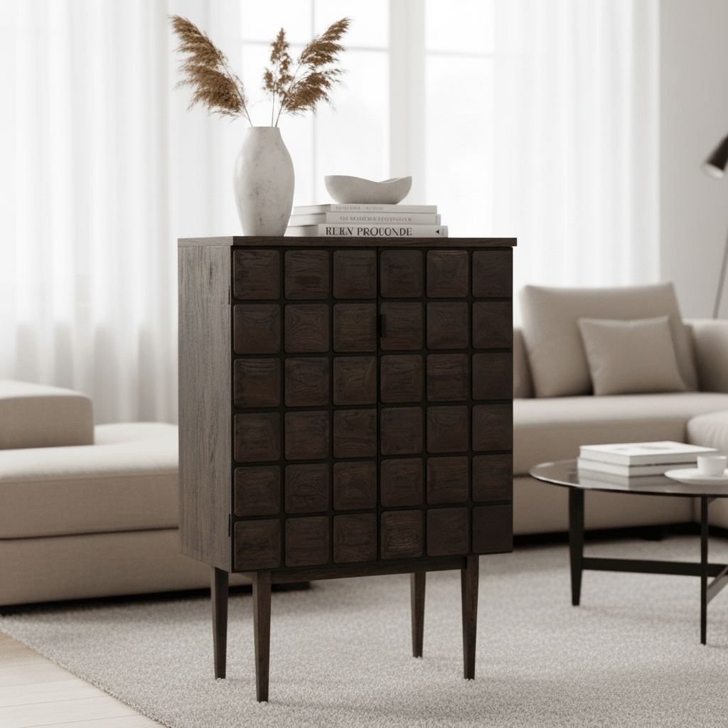 Lucca Recycled Dark Oak Cabinet