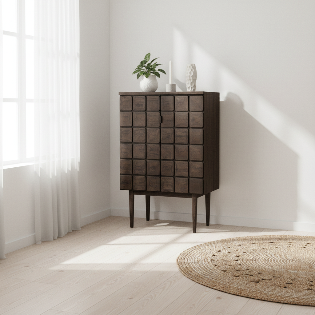Lucca Recycled Dark Oak Cabinet