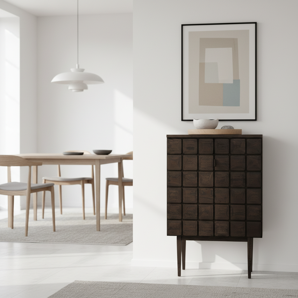 Lucca Recycled Dark Oak Cabinet