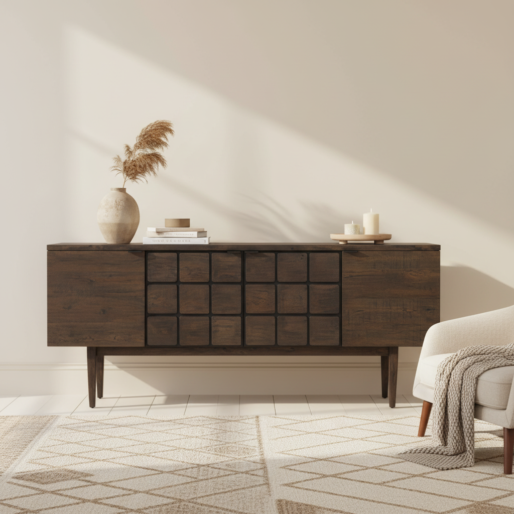 Lucca Recycled Dark Oak Sideboard