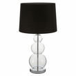 Luke Black Fabric Shade Table Lamp