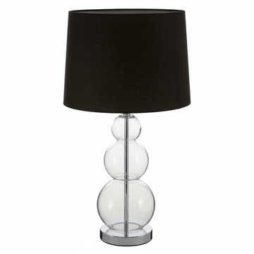 Luke Black Fabric Shade Table Lamp