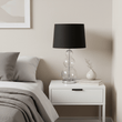 Luke Black Fabric Shade Table Lamp