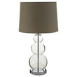 Luke Grey Fabric Shade Table Lamp