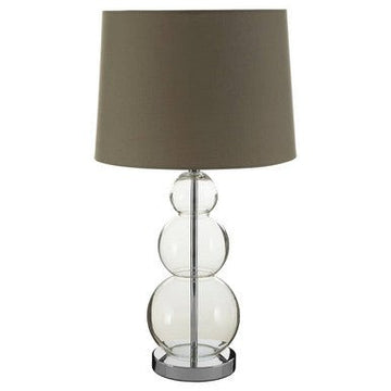 Luke Grey Fabric Shade Table Lamp