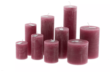 LUXURY RUSTIC CANDLE - FUCHSIA