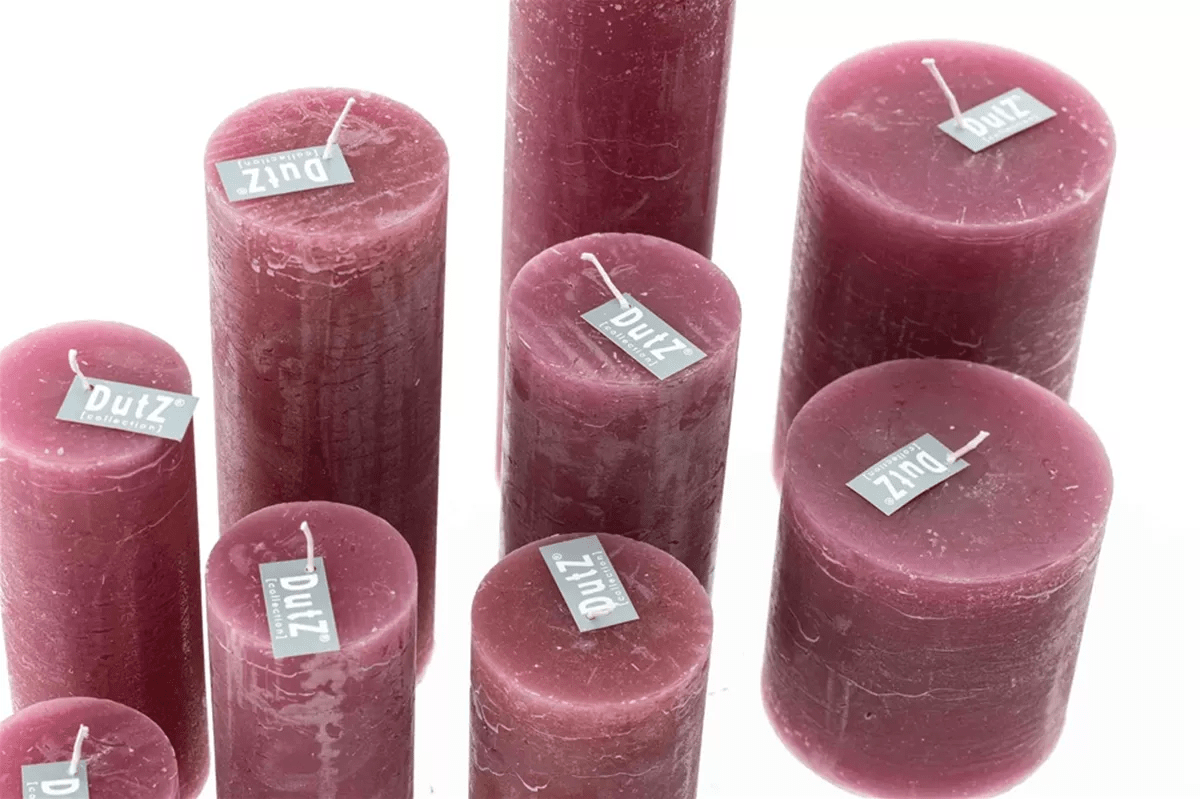 LUXURY RUSTIC CANDLE - FUCHSIA