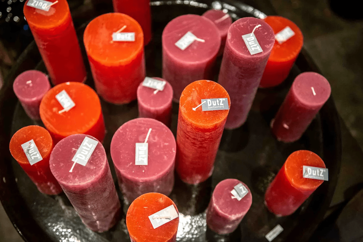 LUXURY RUSTIC CANDLE - FUCHSIA