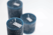 LUXURY RUSTIC CANDLE - NAVY BLUE