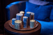 LUXURY RUSTIC CANDLE - NAVY BLUE