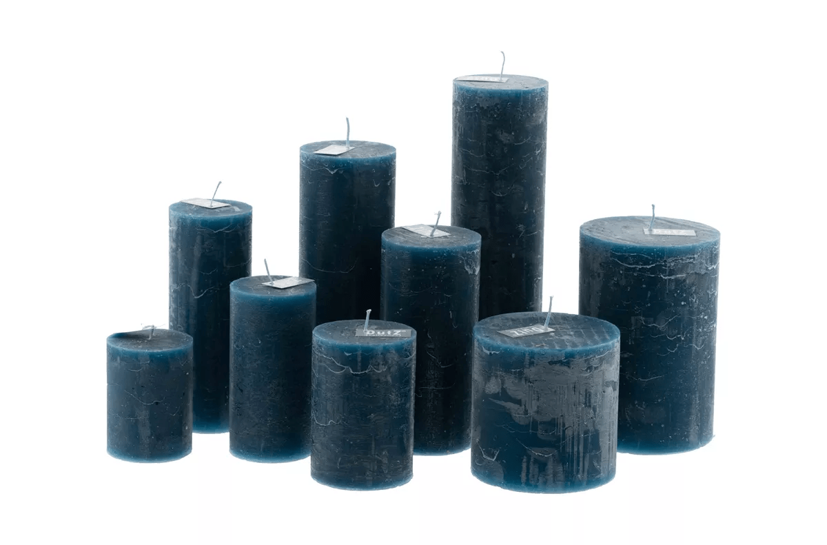LUXURY RUSTIC CANDLE - NAVY BLUE