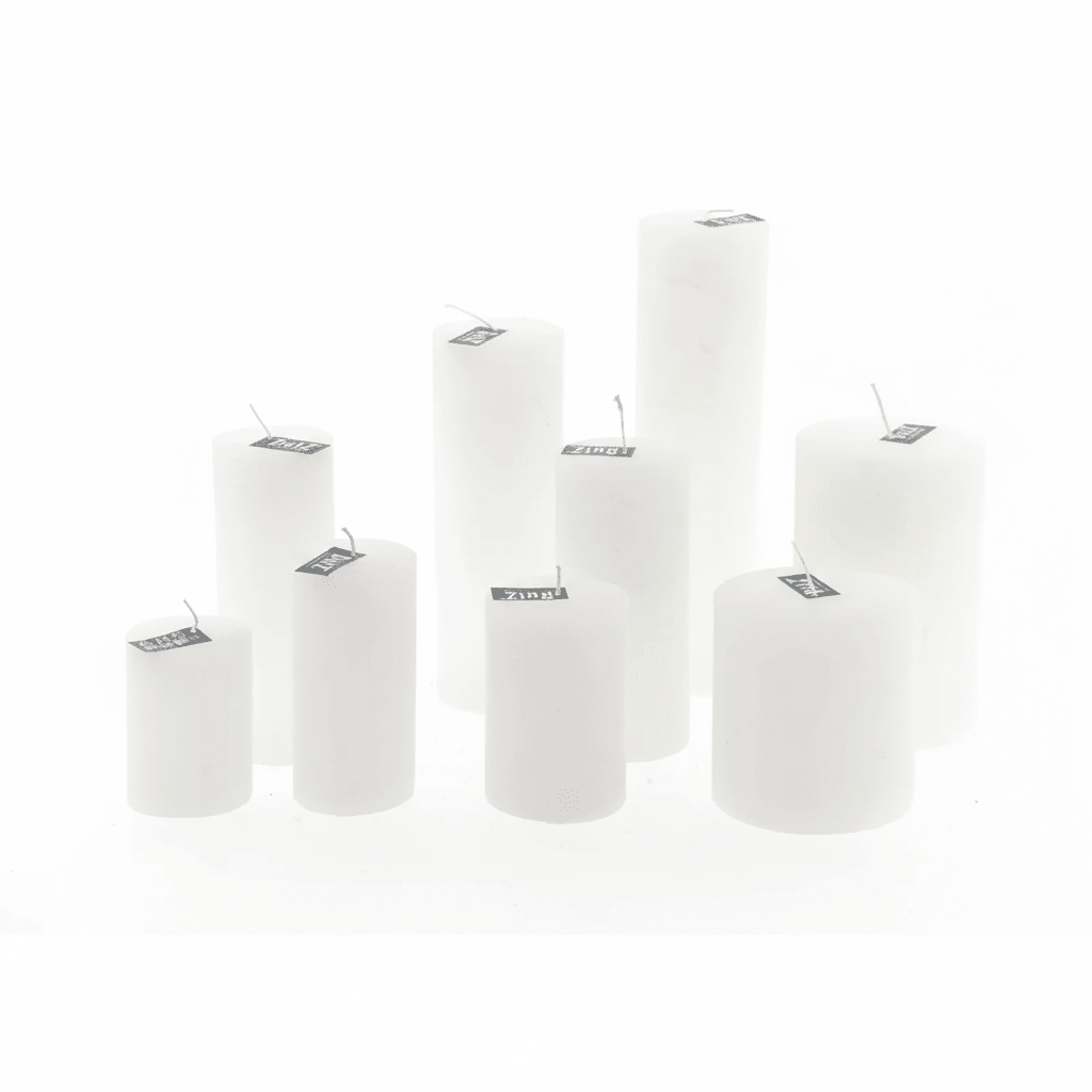 LUXURY RUSTIC CANDLE - WHITE