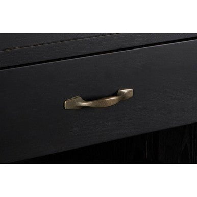Lyon Black Birchwood Large Cabinet