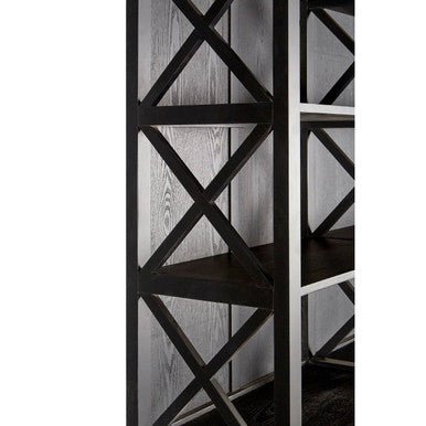 Lyon Black Birchwood Large Cabinet