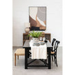 Lyon Black Oak Wood and Rattan Dining Chair