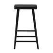 Lyon Black Oak Wood Bar Stool