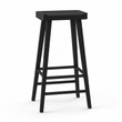 Lyon Black Oak Wood Bar Stool