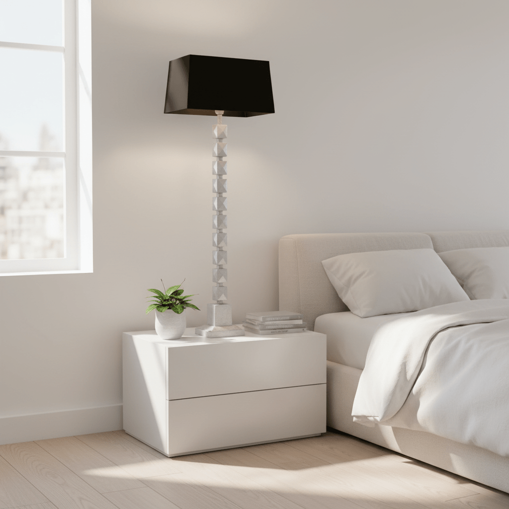 Macey Large Faceted Floor Lamp