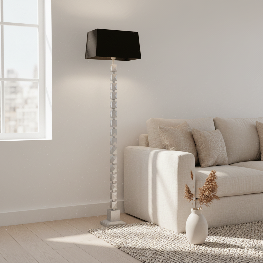 Macey Large Faceted Floor Lamp