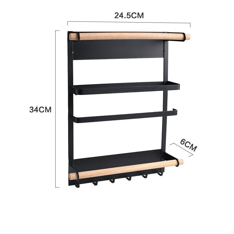 Magnetic Adsorption Refrigerator Side Rack Wall - mounted Multi - function Storage Holder