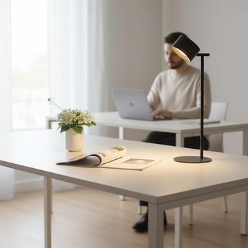 Magnetic Touchable LED USB Rechargeable Table Lamp 360 Rotate Cordless Remote Control Desk Lights Home Bedroom Wall Night Lamp