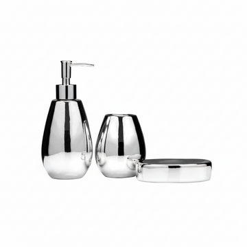 Magpie Dolomite Silver 3Pc Bathroom Set