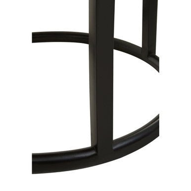Malang Round Table With Iron Frame