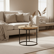 Malang Round Table With Iron Frame