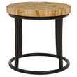 Malang Round Table With Iron Frame