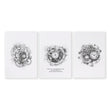 Male Office Decor | Set of 3 Abstract Clocks Wall art Prints