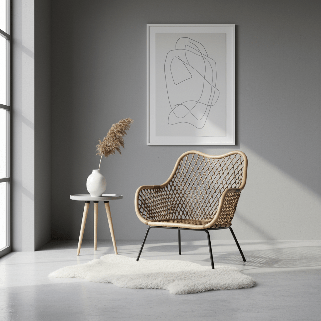 Manado Black Iron Frame Chair