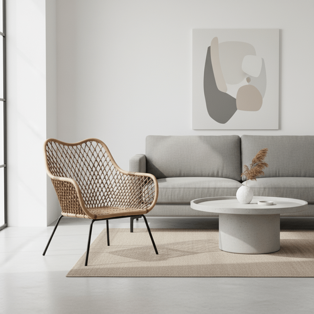 Manado Black Iron Frame Chair