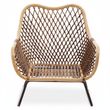 Manado Black Iron Frame Chair