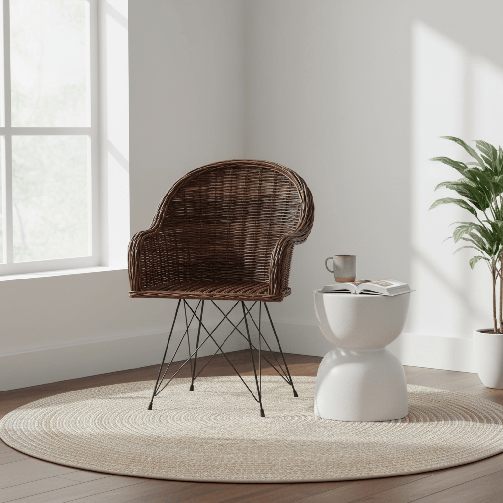 Manado Natural Croco Rattan Chair