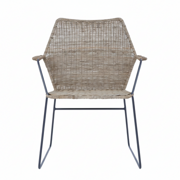 Manado Angled Design Natural Rattan Chair