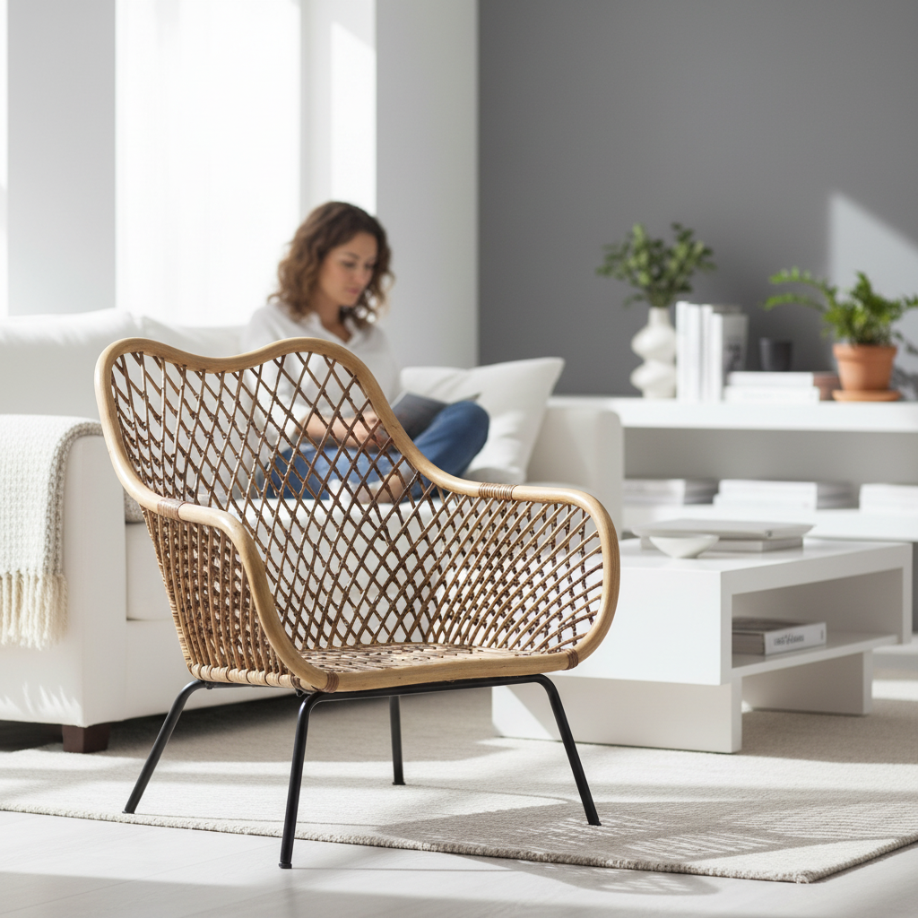 Manado Black Iron Frame Chair