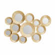Marcia Hammered Gold Wall Mirror