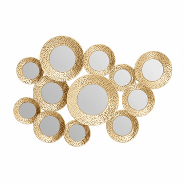 Marcia Hammered Gold Wall Mirror