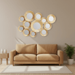 Marcia Hammered Gold Wall Mirror