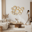 Marcia Hammered Gold Wall Mirror
