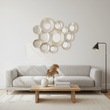 Marcia Hammered Silver Wall Mirror